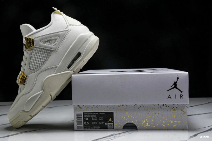 Rep MAX AQ9129-170 Jordan Retro Gold Metallic 4 0725